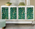 9452 Green Floral Peel and Stick Wallpaper Flower and Bird Removable Self Adhesive Contact Paper Vinyl Film Home Decoration and Furniture Renovati...