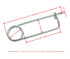 8PCS Steel Brooch Shape Cotter Safety Pin Spring Pin, Quick Lock Brooch Locking Fastener for Farm Lawn Garden Hook (0.12 in X 2.56 in)...