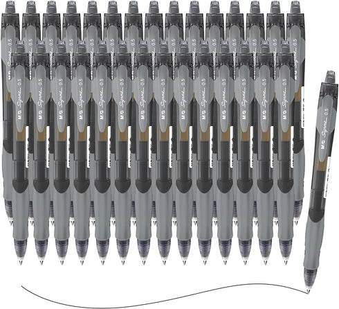 M&G Gel Pens Set, 0.5mm Black Ink Gel Pen Medium Point, 30 PCS Gel Ink Retractable Rollerball Pens, Gel Ink Pens with Smooth Ink Flow for Journali...