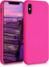 kwmobile Case Compatible with Apple iPhone Xs Case - Slim Protective TPU Silicone Phone Cover - Neon Pink...