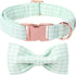 Lionet Paws Dog Collar, Green Stripe Pattern Pet Collar Durable Cute Dog Collars Male or Female Pet Gift Adjustable Dog Collar for Large Dogs...
