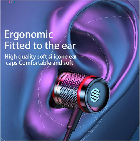 USB C Headphones, Earphones with Microphone,Type C Stereo Sound Headphones Wired in-Ear Earbuds for Samsung Galaxy S22 S21 FE OnePlus 10 9 Pro Goo...