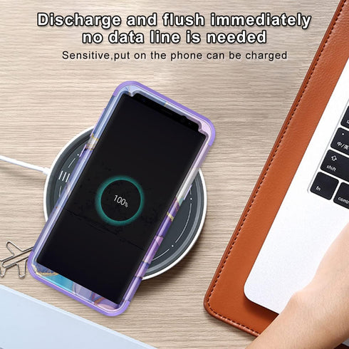 Miqala for Galaxy S8 Case,Glow in The Dark Three Layer Heavy Duty Shockproof Full Protection Hard Plastic Bumper+Soft Silicone Protective Case for...