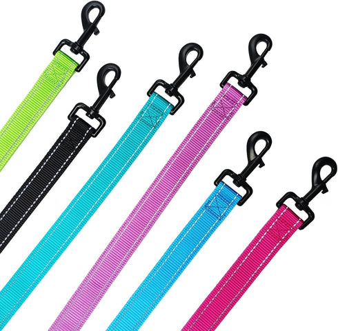 3 Handle Dog Leash, 10FT Triple Handle Dog Leash Reflective Stitching, Three Padded Traffic Handles, Heavy Duty Dog Leash, Training Dog Lead for C...