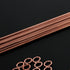 BLUEFIRE 40 pcs 1/2 lb Bare Brass Brazing Rods Easy Flow Solid Round Sticks Diameter 1/16” x Length 14” Copper Zinc Tin Silicon Alloy Simple DIY S...
