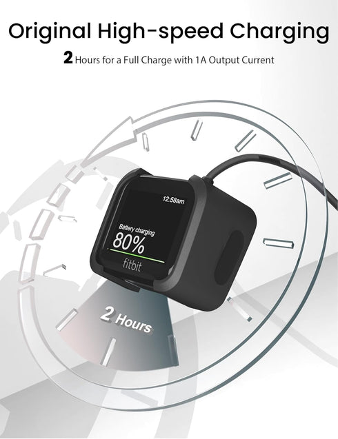 Charger for Fitbit Versa 1/ Versa Lite/Versa SE Replacement Charging Dock Cable for Versa, Versa SE, Versa Lite Smart Watch (3.3ft/1m)......