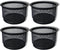 Paperclip Holder Metal - 4 Pack Paper Clip Holder for Desk Stackable Black Mesh Paperclip Holders Desk Non-slip Space-saving Slim Design Premium S...