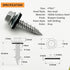 #10 x 1" Hex Head Sheet Metal Roof Screws, Rustpert Coating Metal to Wood siding Screws, 60 Pieces...