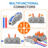 Lever Wire Connectors,KLMNDUO 60pcs 1 to 1 Inline Electrical Wire Connector kit for Quick Connect?1 Conductor Compact Wire Connectors Splicing Con...