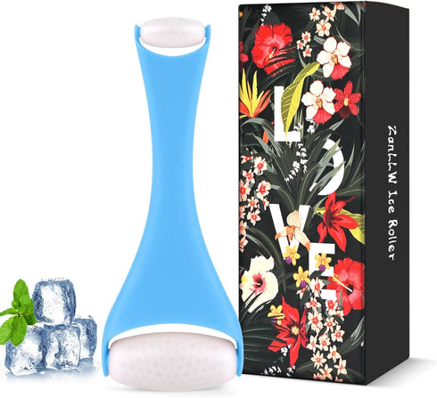 ZanLLW® Ice Roller for Face & Eye Puffiness Relief, Ice Face Roller Skin Care, Face Ice Roller for Reducing Pain Migraine and Wrinkles, Facial Ice...