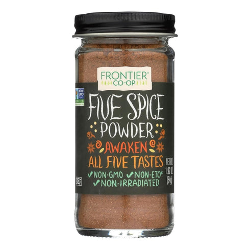 Frontier Co-op Five Spice Seasoning, 1.92 Ounce, Cinnamon, Fennel Seed, Cloves, Star Anise & White Pepper, Non GMO, Kosher...