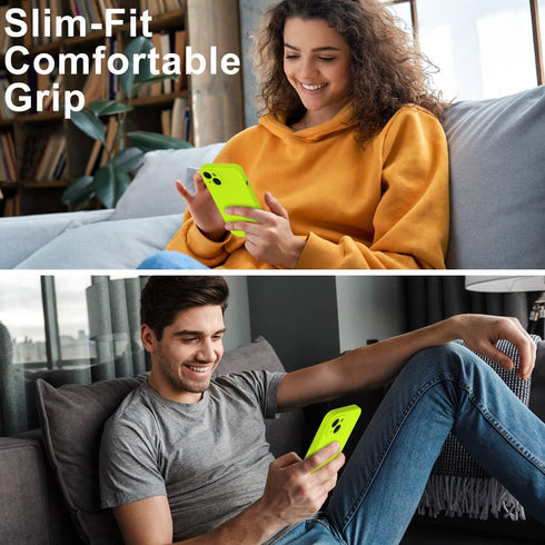DEENAKIN Designed for iPhone 15 Case with Screen Protector - Enhanced Camera Protection - Smooth Baby Skin-Like Feel Silicone Cover - Slim Fit Pro...