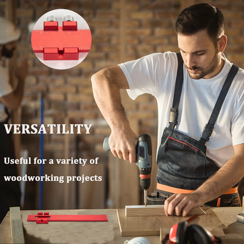 Woodworking Ruler Precision Pocket Rule - 12, 8, 6 Inch Metal Slide Stop Marking Ruler Metric Inch Measuring Wood Working Scribing Measure Tools -...