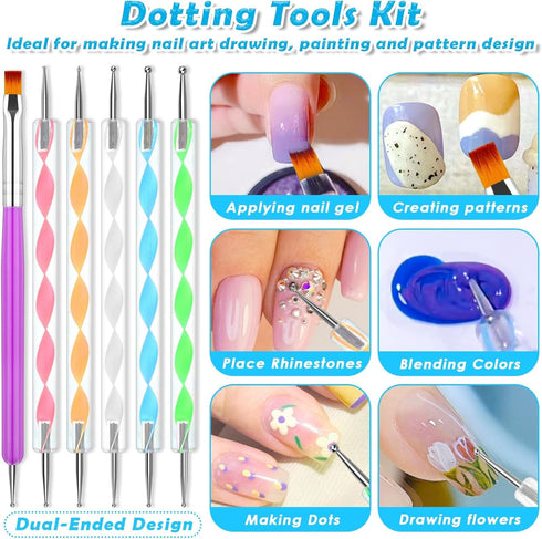 shynek B7000 Jewelry Glue with Rhinestones for Crafts, 6300Pcs Rhinestones with Gems Adhesive for Shoes Cloth Fabric with Picker Pencil for Crafti...