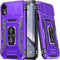 MERRO for iPhone XR Case with Screen Protector,Sliding Camera Cover,Military-Grade Cover with Magnetic Stand Phone Case 6.1" Purple......