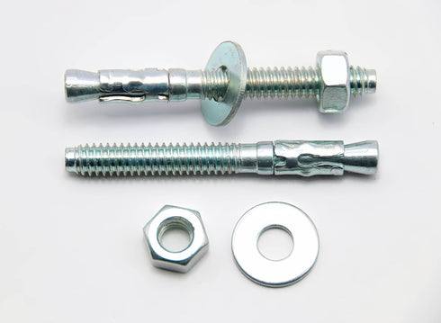 1/4"x2-1/4" Wedge Anchor by Zinced of Heavy-Duty Fastener for Cement and Concrete (20pcs Pack)...