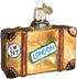 Old World Christmas Cities, Places and Landmarks Glass Blown Ornaments for Christmas Tree Suitcase...