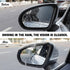 2Pcs Car Rear View/Side Mirror Rain Visor Guard, Carbon Fiber Appearance , Waterproof Smoke Guard Auto Eyebrow Cover, Exterior Accessories for Mos...