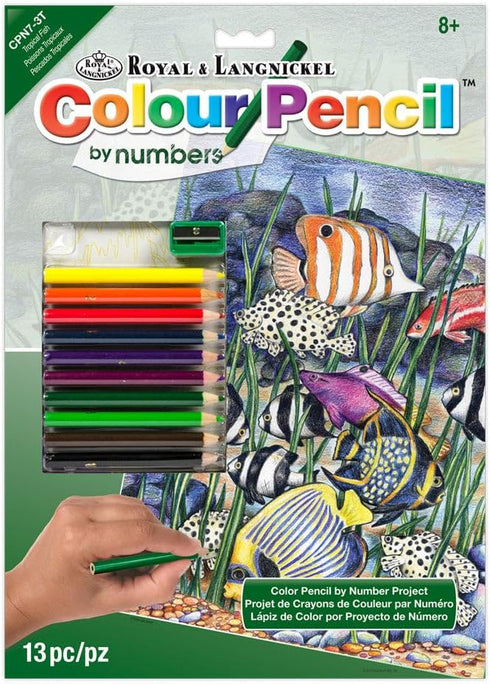Royal and Langnickel Colour by Number Pencil, Tropical Fish...