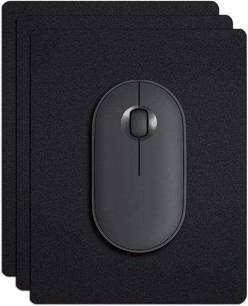 Small Mouse Pad 3 Pack, Mini Mouse Pads for Wireless Mouse and Laptop Computer, Portable Mousepad with Non-slip Rubber Base & Waterproof Surface -...