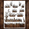 Grass Stencil | Reusable Grass Nature Wall Camouflage Stencils for Painting on Wood, Glass, Wall, Rock, Fabric, Walls, Canvas, Glassware 8.5"x 11"...