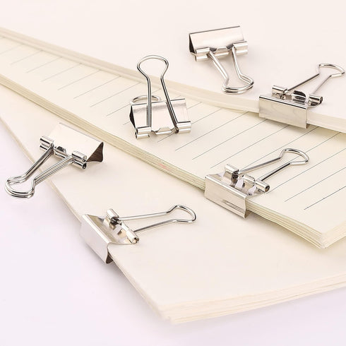 Mr. Pen- Binder Clips, Small Binder Clips, 50Pack, 0.75 in, Silver, Small Clips, Paper Binder Clips, Binder Clips Small Size, Small Paper Clips, O...