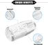 Gear Shift Knob Stick, 10cm Faux Crystal Transparent Bubble Gear Shifter Universal for Manual Transmission Vehicle Durable Acrylic Clear with Adap...