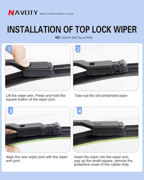 2 Factory Wiper Blades Replacement for 2014-2018 Chevrolet Silverado GMC Sierra Original Equipment Windshield Wiper Blades Set - 22"+22" (Set of 2...