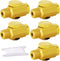 TAISHER 5PCS Brass Air Compressor Accessories Control Tool?in-Line Air Flow Regulator Valve 1/4" NPT Male x 1/4" NPT Female...