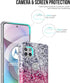 BAISRKE for Moto G 5G Case,Motorola One 5G Ace Case Glitter Sparkle for Girly Women,Shockproof Clear Hard Back Cover - Pink...