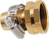 Garden Hose Repair Connector with Clamps, Male and Female Garden Hose Fitting, 2 Set...