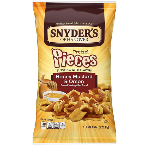 S-L Snacks National Snyder's of Hanover Pretzel Pieces, Honey Mustard and Onion , 8.0 oz...