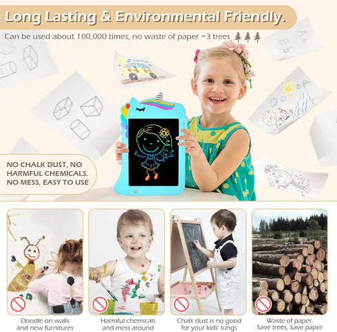Jasonwell LCD Drawing Writing Tablet - Drawing Pad Doodle Board for Kids Toddlers Drawing Toy Educational Learning Toys Christmas Birthday Gift 2 ...