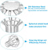 PATIKIL Gutter Guard 2 Inch, 304 Stainless Steel Down Pipe Filter, Anti-Blocking Line Cap Drain Cover Round Downspout Protector for Blockage Leave...