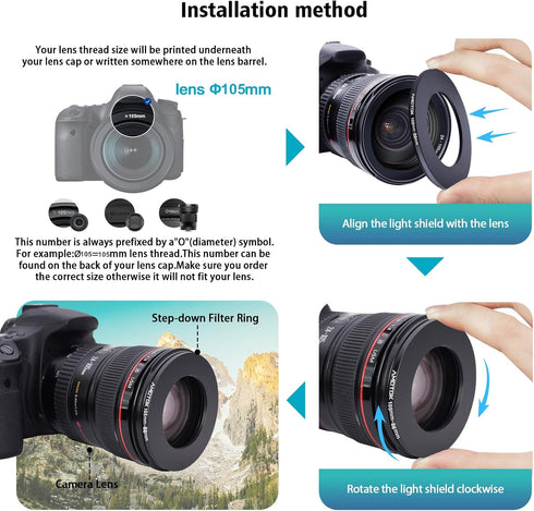 105mm Lens to 86mm Camera Lens Adapter,105mm-86mm Filter Step-Down Ring,Compatible All 86mm Filter Accessory.Made from CNC Machined...