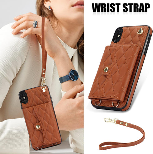 Asuwish Phone Case for iPhone Xs Max Wallet Cover with Stand RFID Credit Card Holder Strap Lanyard Leather Cell Accessories i X XR Xsmax 10x SX Xm...