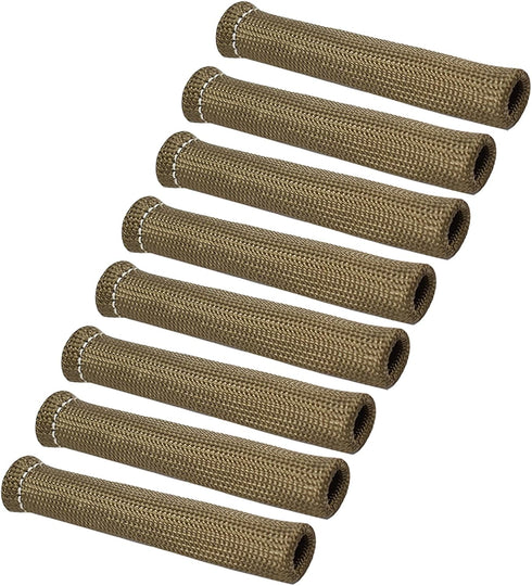labwork Titanium 1800° Spark Plug Wire Boots Heat Shield Protector Sleeve Replacement for SBC BBC 350...