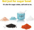 ONTUBE Ceramic Sugar Bowl with Lid and Spoon,Porcelain Sugar Pot,8oz (Turquoise)...
