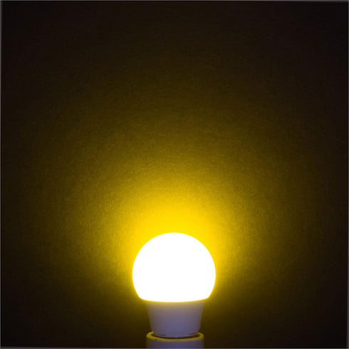 Simba Lighting LED Bug Non-Attracting Yellow Bulb 5W 40W Equivalent (4 Pack), Great for Outdoor Porch Light, Patio, Security, Night Light, Amber W...