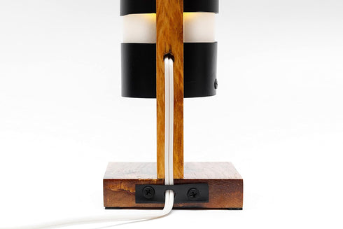 Desk Lamp for Bedside Table with 1 Watt Yellow LED Bulb, Decorative Handmade Nigthstand Lamp for Bedroom, Living Room, Kids Room or College Dorm. ...