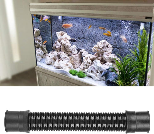 GLOGLOW Fish Corrugated Hose, Aquarium Water Hose Aquarium Bellows Pump Connection Water Supply Waterfall Pipe PVC Tubing Aquarium Hose(ID 25mm)...
