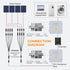 Solar Panel Connector 4 to 1 Solar Panel Splitter 4 Way 1000V Solar Panel Parallel Connectors Solar Adapter Cable Plug Pair for Solar System Solar...