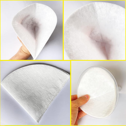 50 filter cones and funnels 4.5" Fryer Oil Filters Deep Fryer Oil Filter Funnel Non Woven Filter Cone Grease Filter Cones Best For Restaurants, Ca...