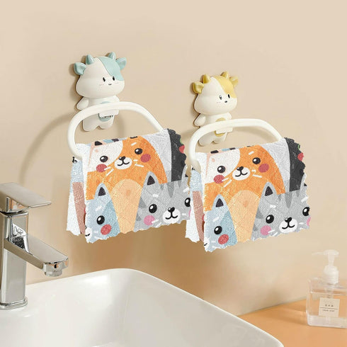 Cute Cats Microfiber Reusable Cleaning Cloths Kitchen Dish Cloths Dish Rags for Washing Dishes, Animal Dish Towels Washcloths for Kitchen Drying, ...