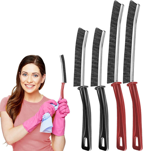Hard Bristle Crevice Cleaning Brush, Crevice Cleaning Brush, 2023 New Hard-Bristled Cleaning Brushes for Household Use, Gap Small Stiff Bristle Cr...