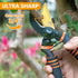 Pruning Shears, Garden Shears - Hewog 8.5" Professional Premium SK5 Steel with Titanium Bypass Pruning Shears for Gardening, Sharp Handheld Heavy ...