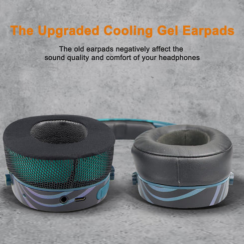 SOULWIT Cooling Gel Earpads Cushions Replacement for Skullcandy Hesh 3/ANC/Evo & Crusher Wireless/ANC/Evo & Venue ANC Over-Ear Headphones,Ear Pads...