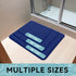 Smiry Memory Foam Bath Mat 24x16, Extra Soft and Absorbent Bathroom Mats, Non Slip Washable Carpet for Floor, Shower and Tub, Navy Blue...