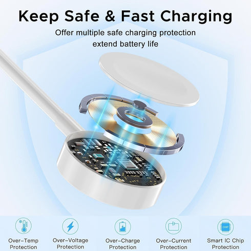 ???????? ???????????????? Wireless iWatch Charger Compatible with Apple Watch Charger USB Magnetic Charging Cable Portable Fast Charger Cord for i...