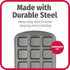 GoodCook 12-Cavity Nonstick Steel Mini Bite-Size Dessert Bar Pan, Gray...